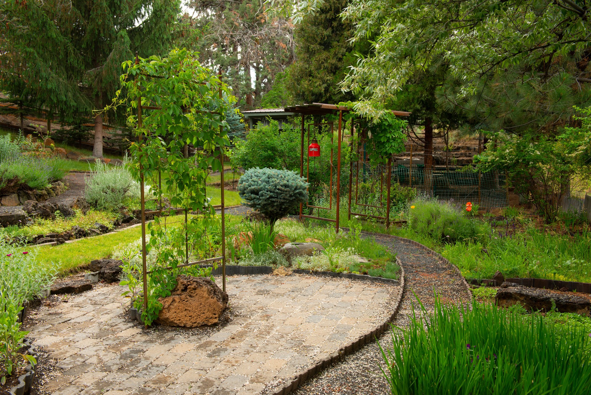 Estate garden in Bend, Oregon